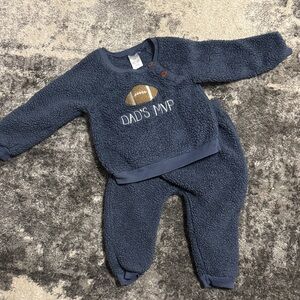 Kids Blue Fleece Matching Set